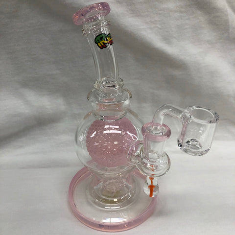 Irie 7" Tall Aquatex Ball Rig With Mushroom Marble