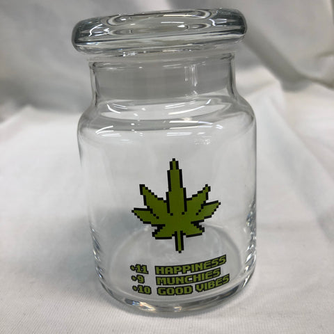 Video Game Leaf Glass Jar