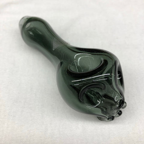 Red Eye Glass Skull Pipe