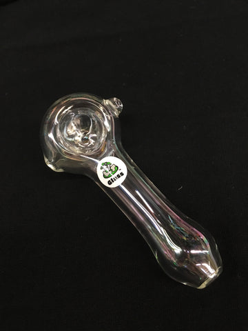 Red Eye Glass Iridescent Large Spoon Pipe