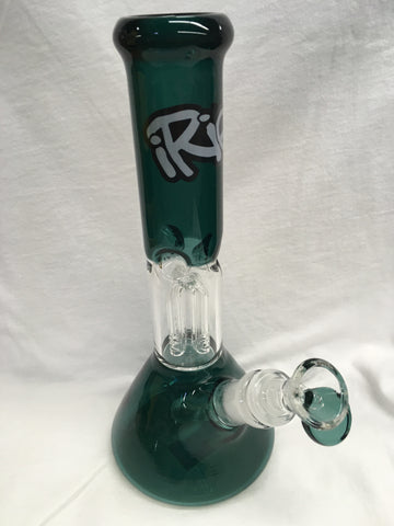 iRie 10” Tall Beaker Tube w/ 4-Arm Tree Perc