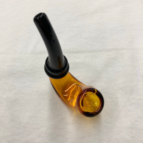 Red Eye Glass 3.5" Mod Sherlock Hand Pipe