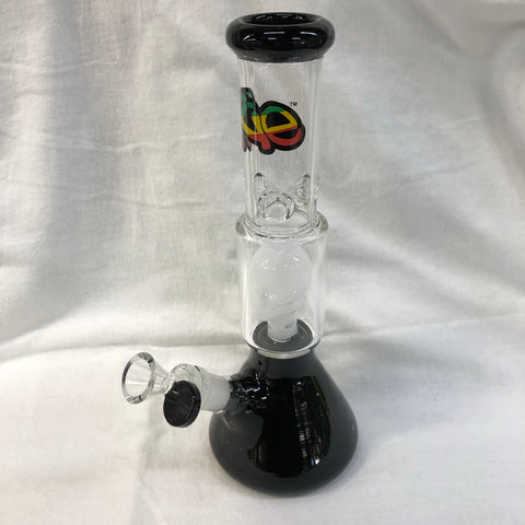 Irie 11" Tall Dual Chamber Beaker Tube w/ Skull Perc