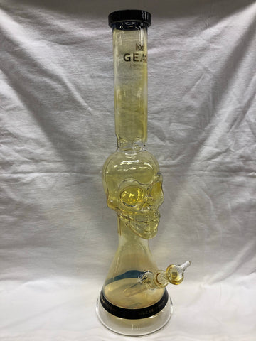 GEAR Premium 18" Tall Tuxedo Skull Beaker Tube With Black Accents