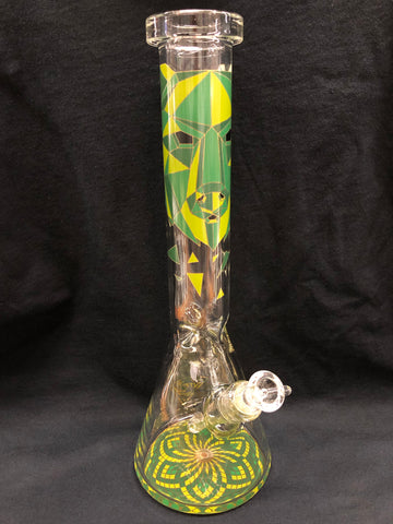 Red Eye Glass 15” Tall Bear Beaker Tube