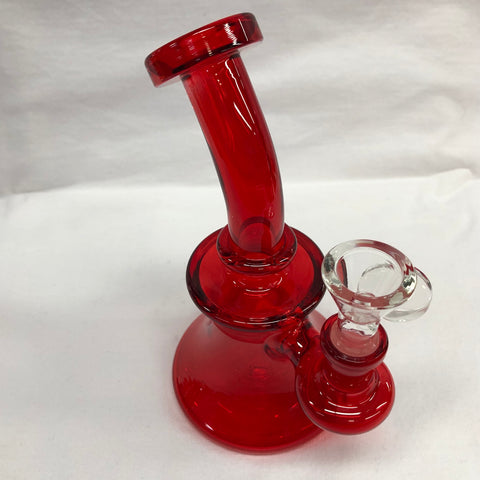 5” Tall Day Glow Bubbler Bong