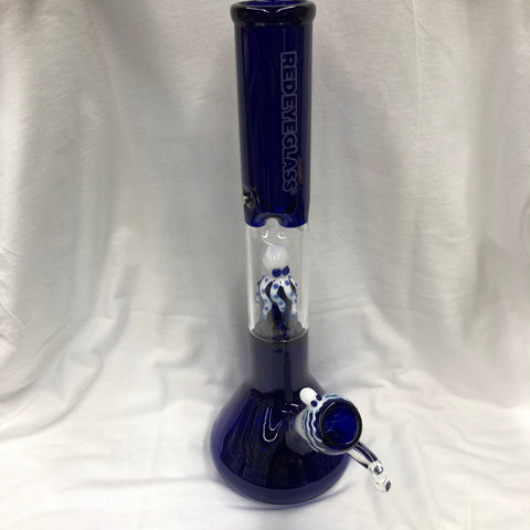 17" Octopus Perc. Beaker Tube w/ Glass on Glass Pull Out