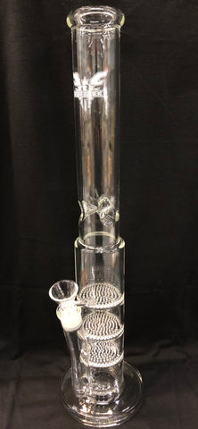 Red Eye Tek 20" Tall 7MM Oil Can Tube w/ 3 Honeycomb Percs