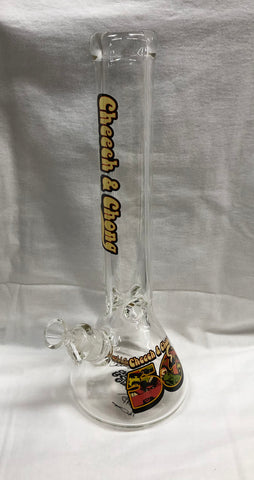 Cheech & Chong Glass 18" Tall 7mm Thick Commemorative 50th Anniversary Beaker Tube