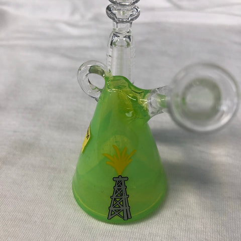 Silika Glass Clear and Green Pendant Rig