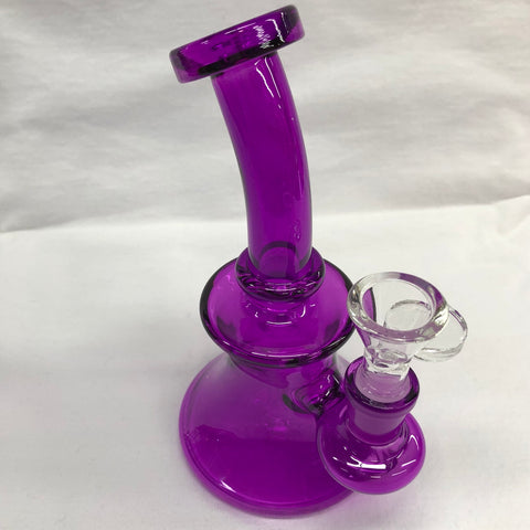 5” Tall Day Glow Bubbler Bong
