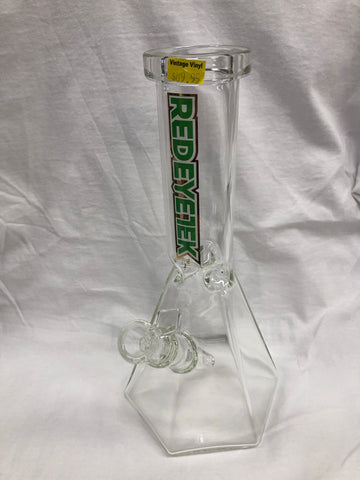 Red Eye Tek 12" Clear Hextatic Tube w/  Six Sided Pyramid Base