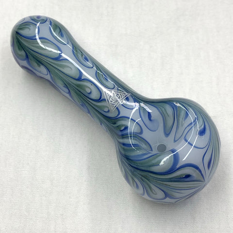 Red Eye Glass 4.5" Paisley Hand Pipe