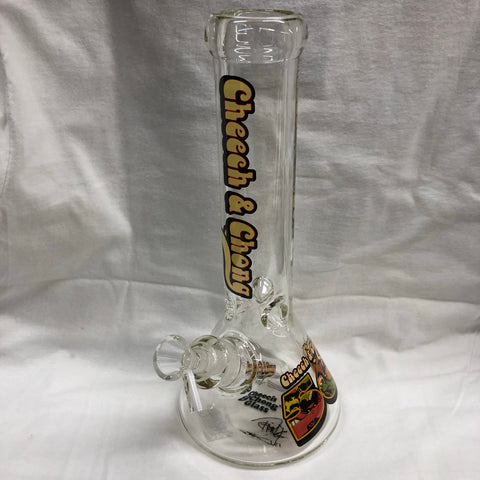 Cheech & Chong Glass 12" Tall 7mm Thick Commemorative 50th Anniversary Beaker Tube
