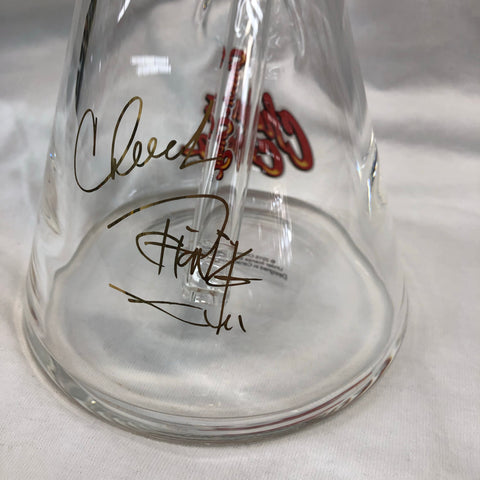 Cheech & Chong Glass 12" Tall 7mm Thick "Earache" Beaker Tube With Iconic Artwork & Signature Decal