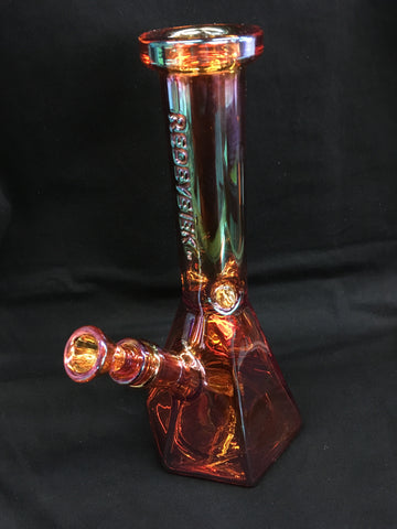 Red Eye Tek 12" Tall Terminator Finish Hex Base Beaker Tube