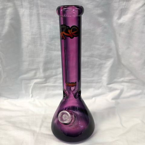 Irie 15" Tall 7mm Thick Beaker Tube W/ Black Accents
