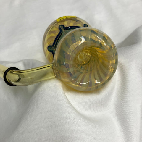 Clear and Yellow Bubbler 12mm Bowl