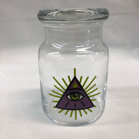 Third Eye Pyramid Glass Jar