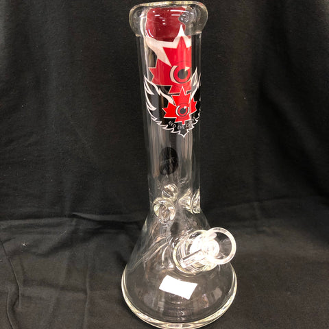 Red Eye Glass 12" Tall 7mm Thick Beaker Tube
