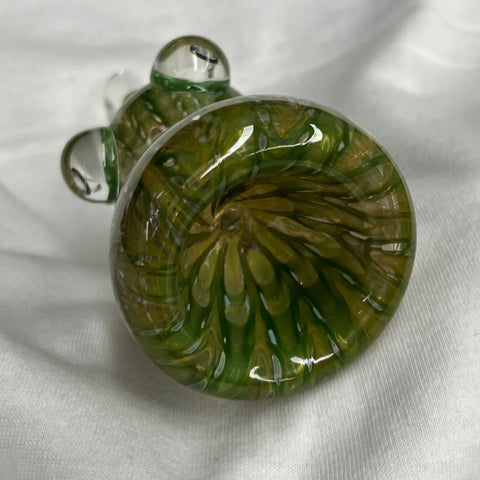 Green and Brown Swirled 12mm Bowl
