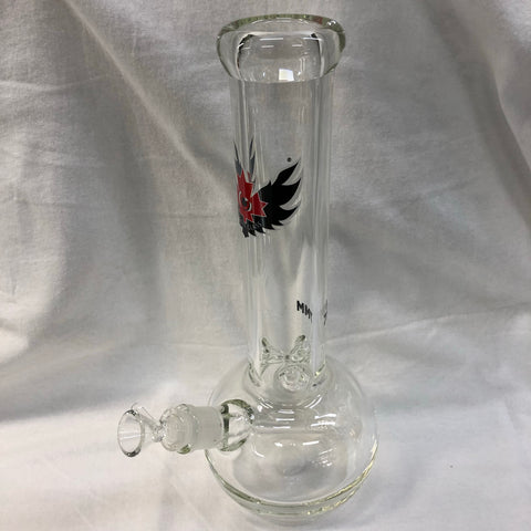 Red Eye Glass 12" Tall 7mm Thick Bubble Tube