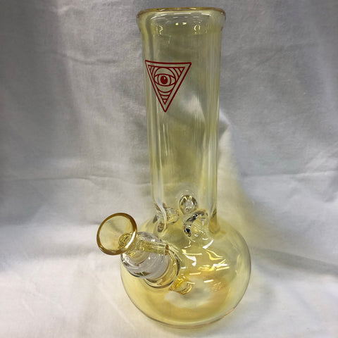Red Eye Glass 9" Tall 7mm Thick Colour Changing Bubble Tank