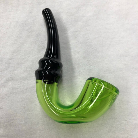 Red Eye Glass 3.5" Mod Sherlock Hand Pipe