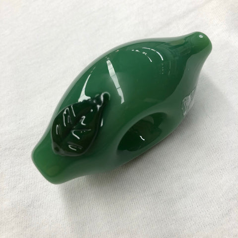 Red Eye Glass 3.5" Lime Hand Pipe