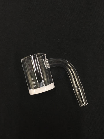 GEAR Premium Quartz Male 90° Banger W/Flat Top & Opaque Bottom