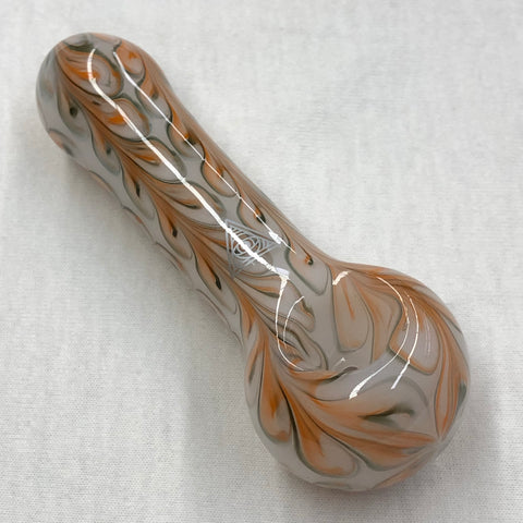 Red Eye Glass 4.5" Paisley Hand Pipe