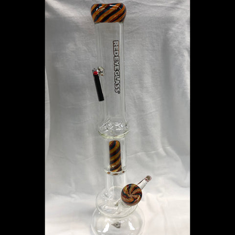 Red Eye Glass 20" Tall 7mm Carrera Perc. Tube w/Glass Pull-Out