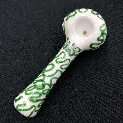 Red Eye Glass 4" Slither Hand Pipe