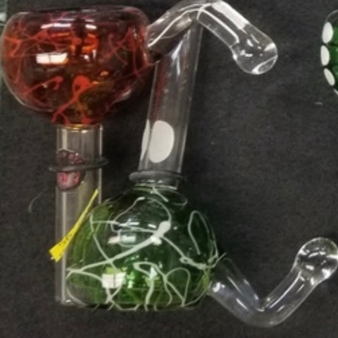 Glass Smoking Pipe Rose, Glass Smoking Pipe, Hand Blown Pipe, Glass Pi –  Apollo Glassworks