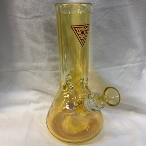 Red Eye Glass 9" Tall 7mm Thick Colour Changing Beaker Tank