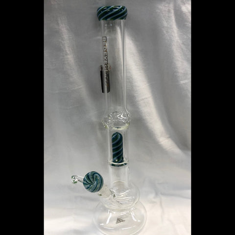 Red Eye Glass 20" Tall 7mm Carrera Perc. Tube w/Glass Pull-Out