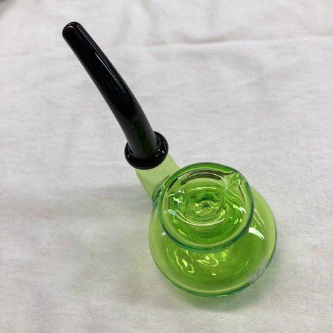 Red Eye Glass 5" Billiard Hand Pipe