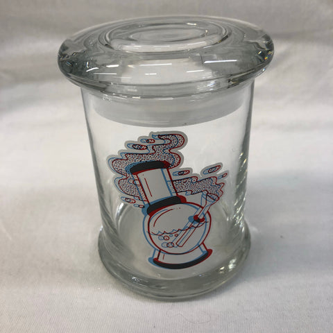 3D Water Pipe Glass Jar