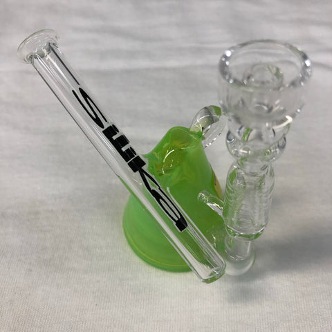 Silika Glass Clear and Green Pendant Rig