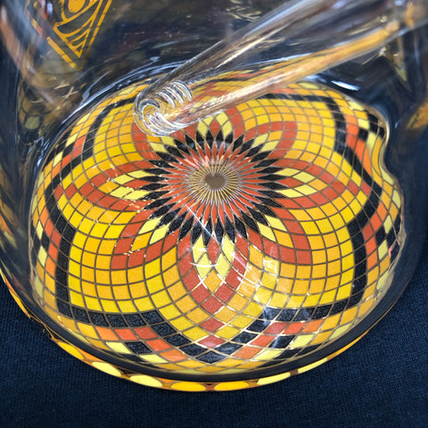 Red Eye Glass 15” Tall Lion Beaker Tube