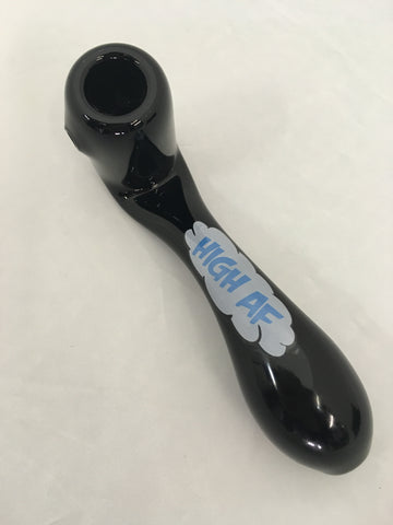 Black Sherlock Sayings Glass Pipe