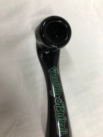 Black Sherlock Sayings Glass Pipe