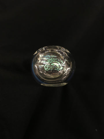 Shine 3.5" Clear Glass Pipe w/Logo