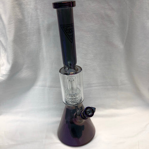 Red Eye Tek 16" Tall Terminator Finish Dual Chamber Beaker Tube W/ Matrix Perc