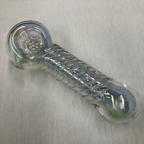 Red Eye Tek 4.5" Metallic Terminator Finish Twister Hand Pipe W/ Built In Screen