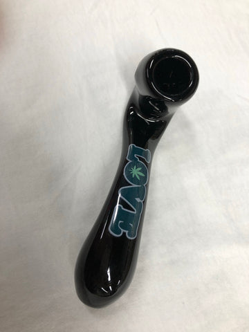 Black Sherlock Sayings Glass Pipe