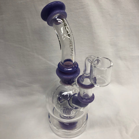 GEAR Premium 8" Tall Nucleus Concentrate Bubbler w/ Honeycomb Perc