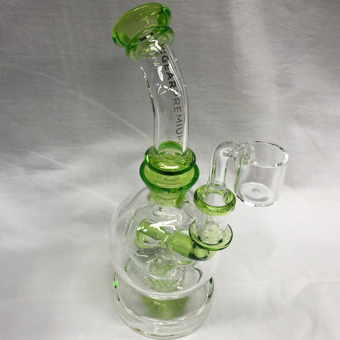 GEAR Premium 8" Tall Nucleus Concentrate Bubbler w/ Honeycomb Perc