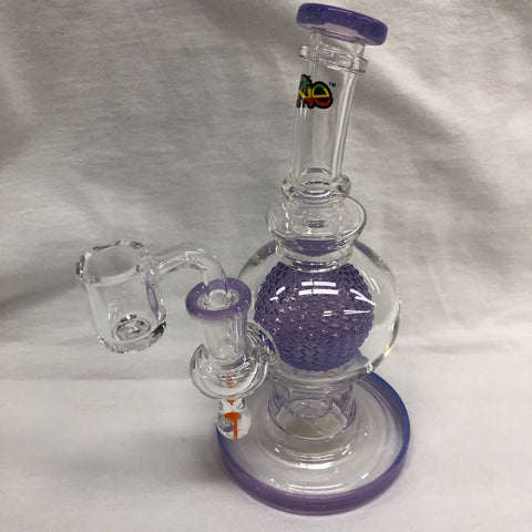 Irie 7" Tall Aquatex Ball Rig With Mushroom Marble