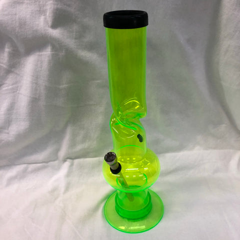 Acrylic 12.5" Tall Twist Mushroom Tube w/ Thumb Carb